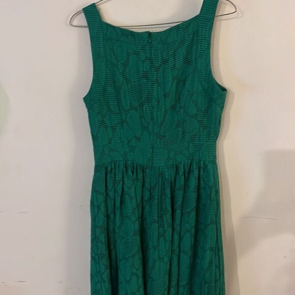 Duro Olowu Green Lined Dress Sz 6 - Picture 6 of 13